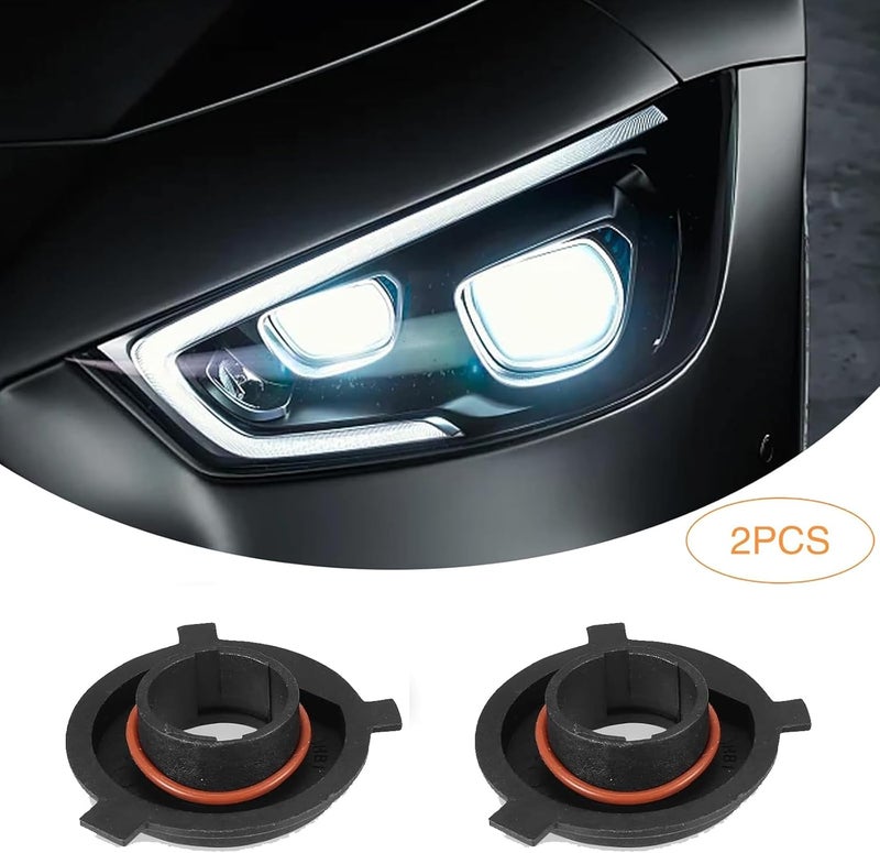 Flygun 2 PCS H4 Car LED Headlight Bulb Retainers, Nylon Fiber Durable Headlight Bulb Adapter Sockets, High-Performance Bulb Adapter Bracket Holder Base Sockets for SUV Truck - Image 3